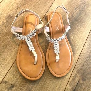 Rhinestone bridal sandals